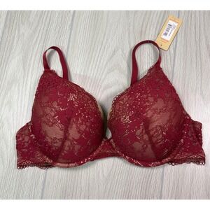 Third Love 38B Ruby Lace Plunge Bra NWT‎